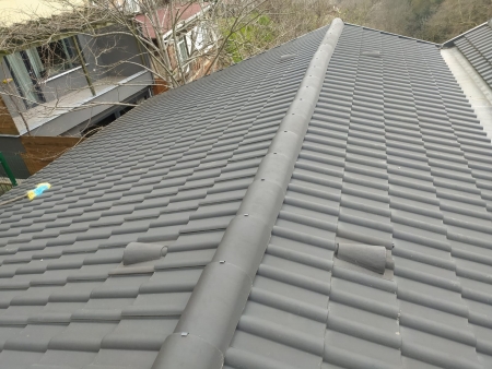 Antrasit Gri Kiremit Çatı Kaplama