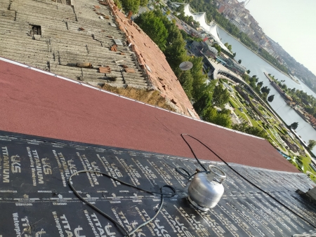 Kağıthanede Membran Çatı Yapımı