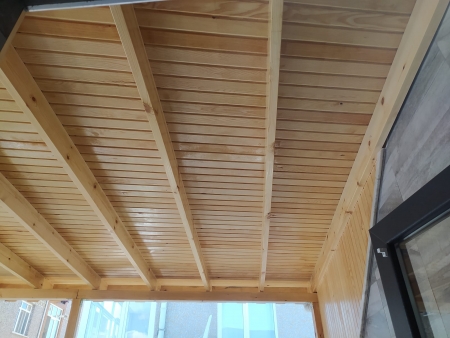 Sefaköy Ahşap Lambiri Teras Kapama