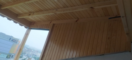 Sultangazi ahşap lambri teras kapama