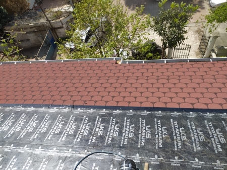 Şıngıl Desenli Membran Çatı Yapımı